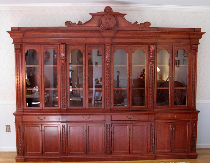 Custom Furniture Italianate Renaissance Library in Cherry